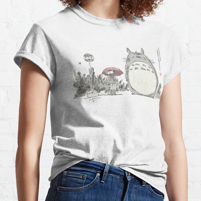 Funny Stop Manga Style Bus T-shirt - Image 2