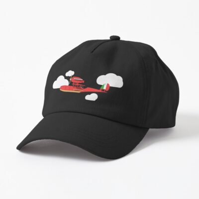 Crimson Pig Red Plane Cap