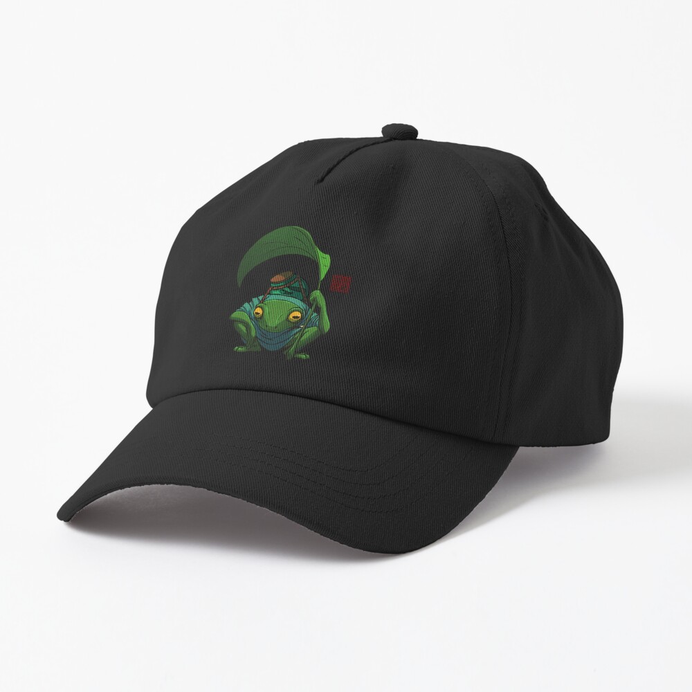 A Frog And His Son Inspecting Cap