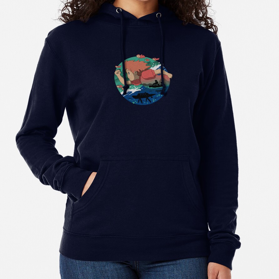 Kelalen Ponyo On The Cliff By The Sea Lungaku Hoodie - Image 6