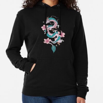 Chihiro Spirited Away Haku Dragon With Paper Birds Hoodie