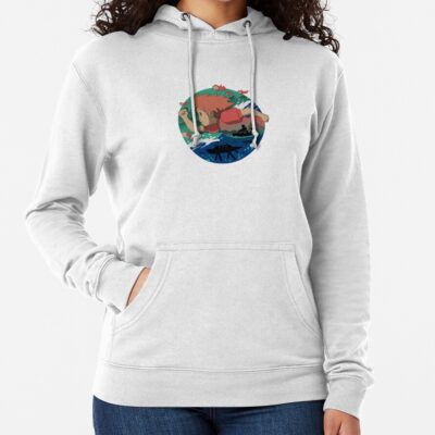 Kelalen Ponyo On The Cliff By The Sea Lungaku Hoodie