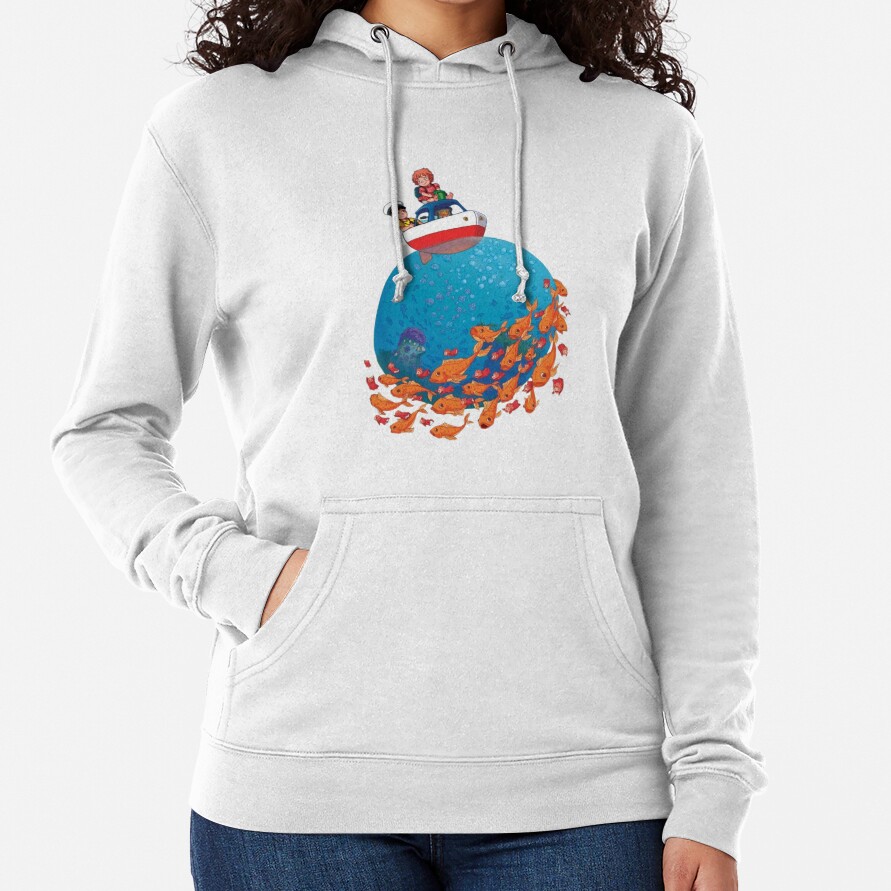 Ponyo Boat Sea Goldfish Hoodie - Image 2