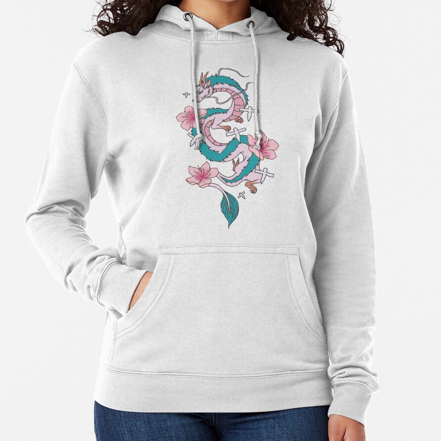 Chihiro Spirited Away Haku Dragon With Paper Birds Hoodie - Image 2