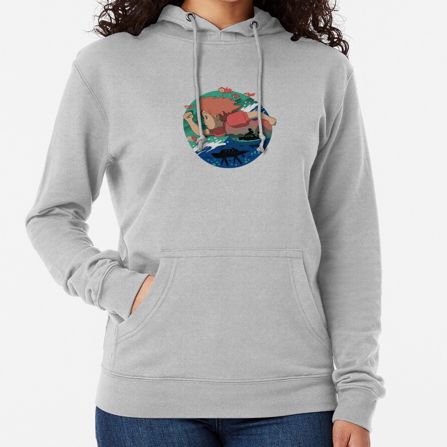 Kelalen Ponyo On The Cliff By The Sea Lungaku Hoodie - Image 5