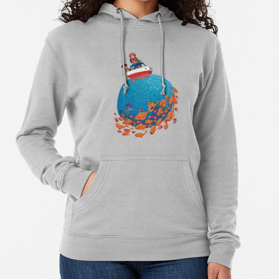 Ponyo Boat Sea Goldfish Hoodie
