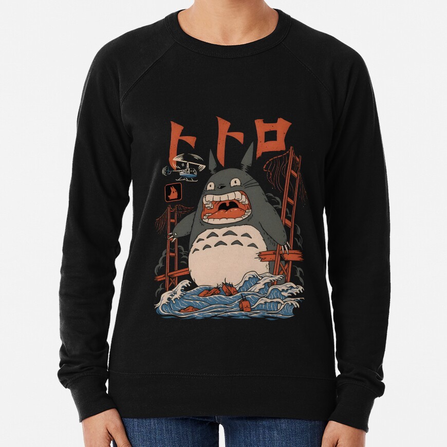 Kawaii And Cute Art Torozila Ghiblis Flying Away Sweatshirt