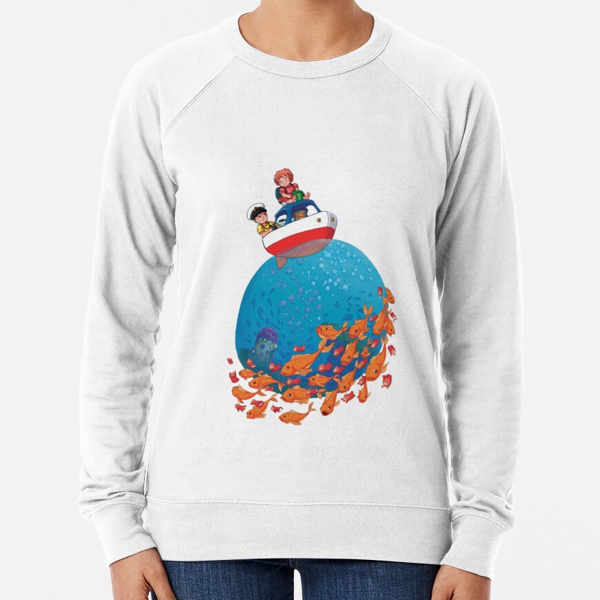 Ponyo Boat Sea Goldfish Sweatshirt - Image 2