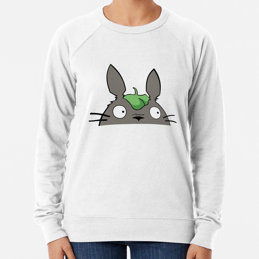 Cute Totoro Peeking Funny Peeker Sweatshirt