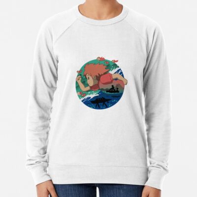 Kelalen Ponyo On The Cliff By The Sea Lungaku Sweatshirt