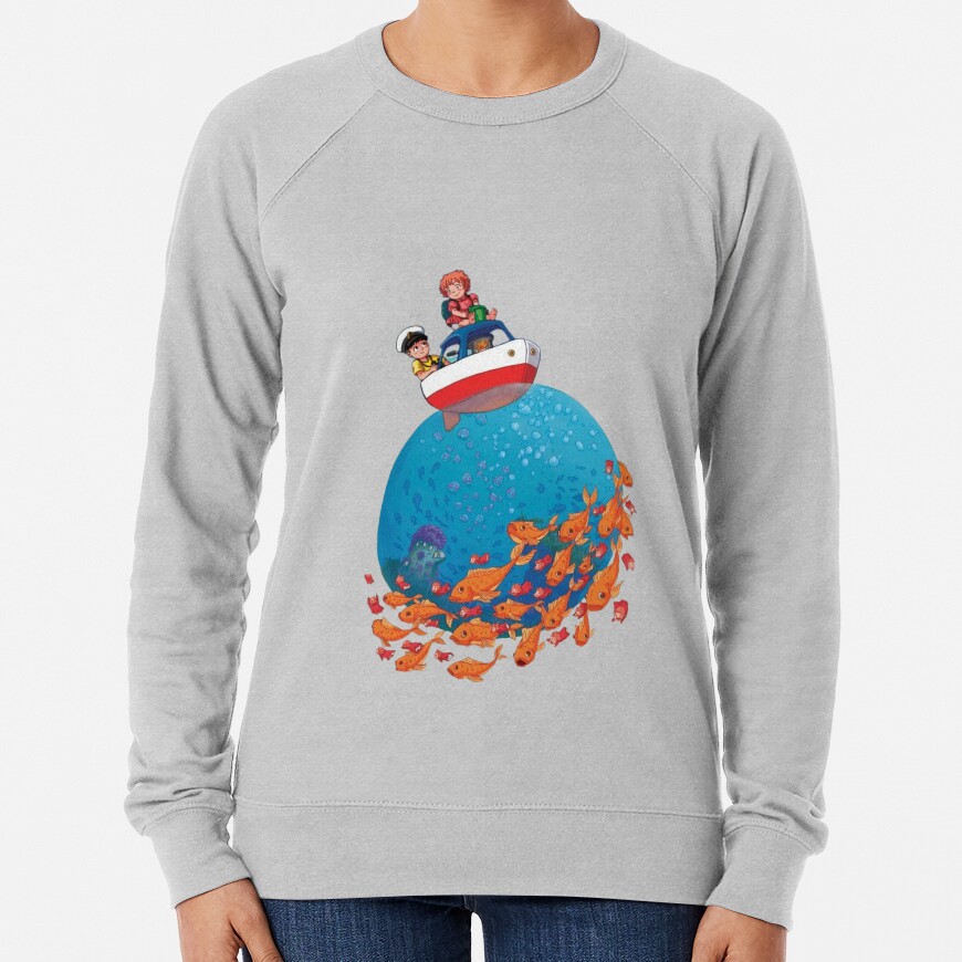 Ponyo Boat Sea Goldfish Sweatshirt
