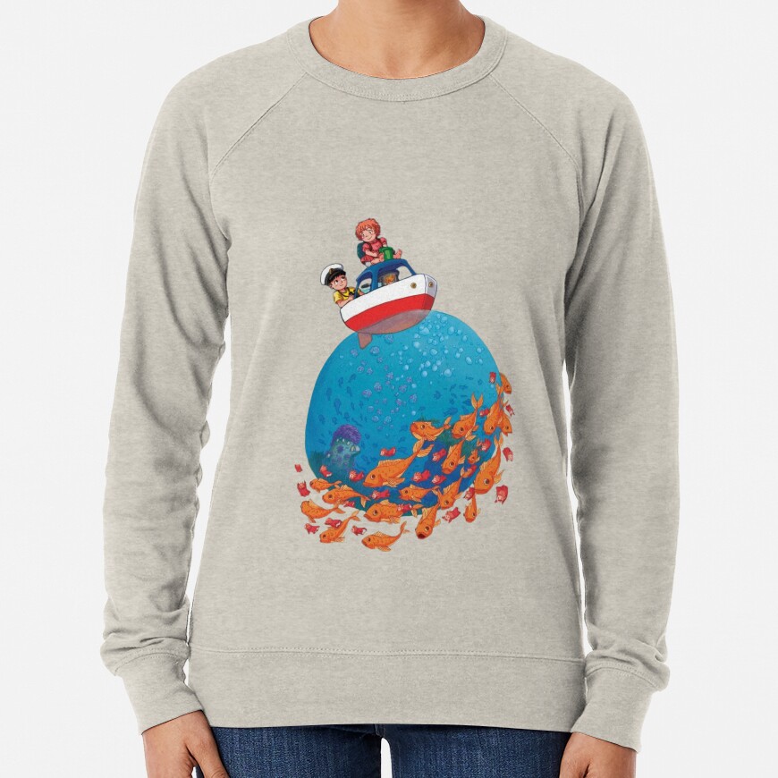 Ponyo Boat Sea Goldfish Sweatshirt - Image 5