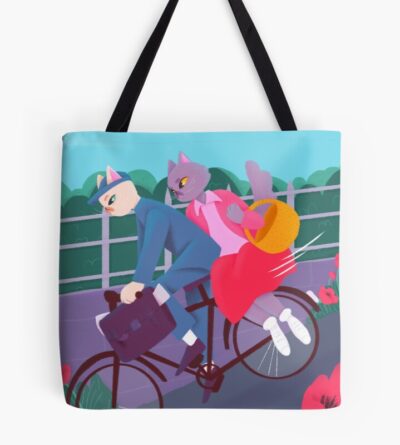 Cats And A Poppy Hill Tote Bag