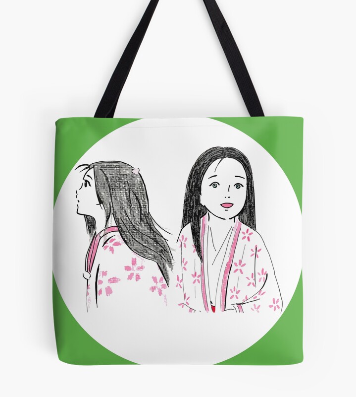 Princess Kaguya Profile Tote Bag