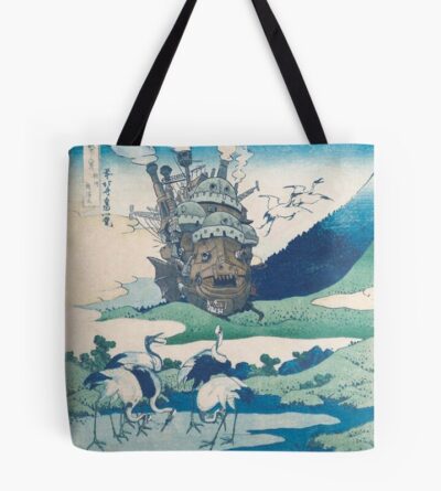 Howl S Castle And Japanese Tote Bag