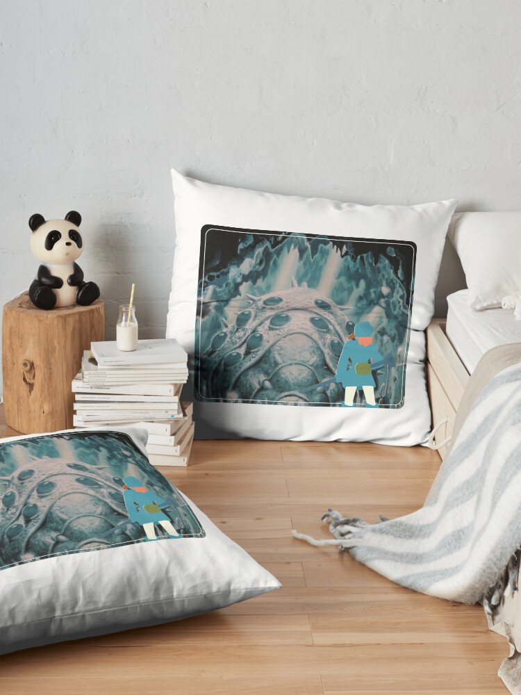 Toxic Jungle Design Throw Pillow - Image 2