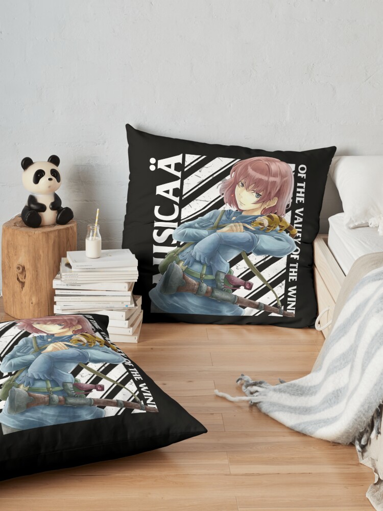 Nausica%C3%84 Of The Valley Of The Wind Throw Pillow - Image 2