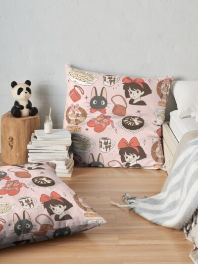 Alternative view of Kiki S Delivery Service Throw Pillow