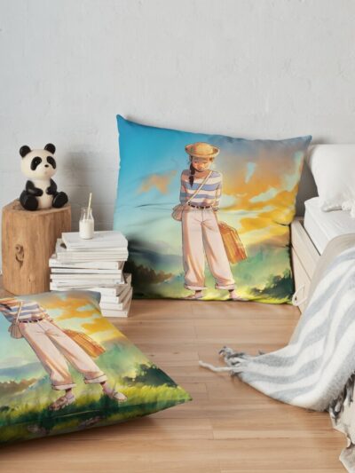 Alternative view of Only Yesterday Throw Pillow