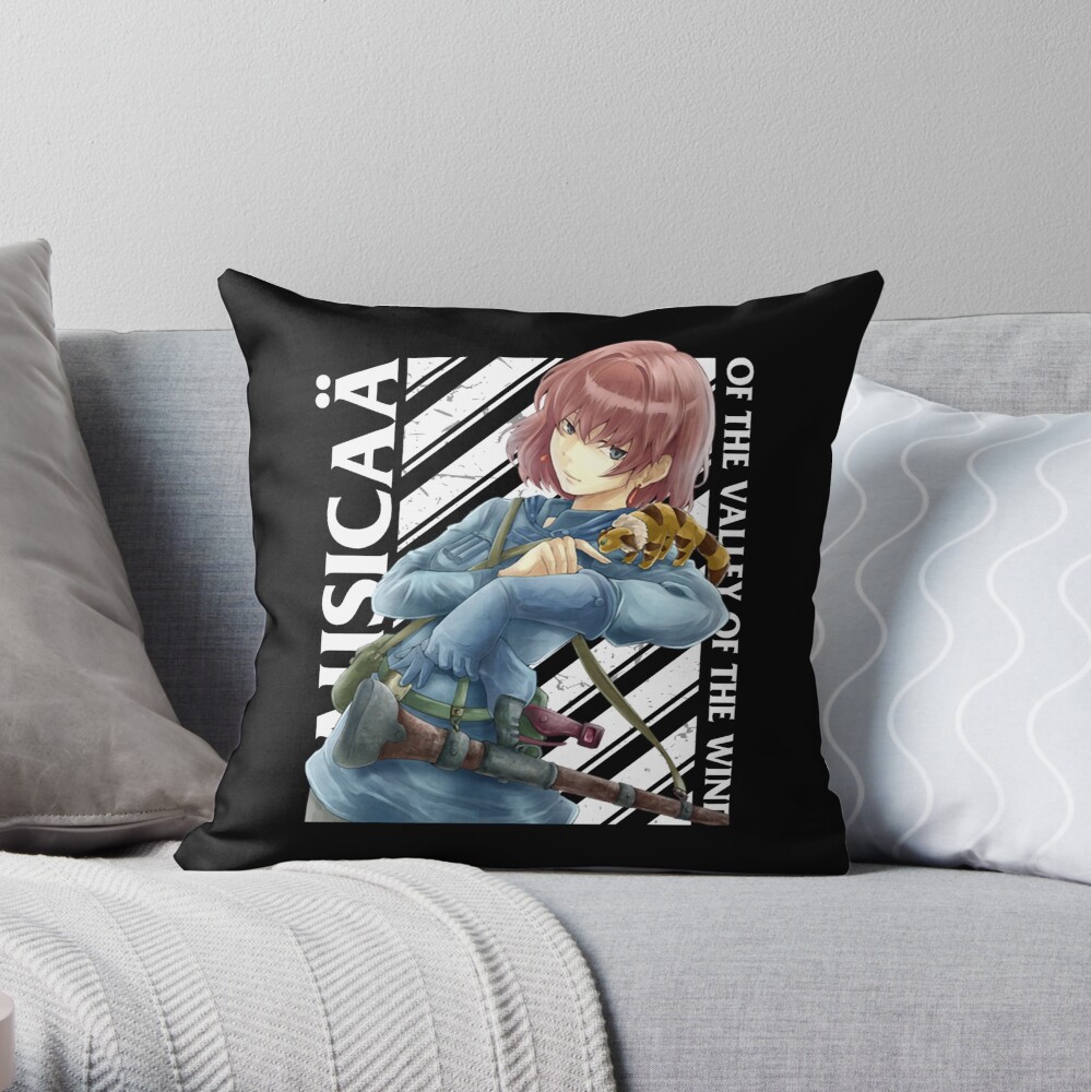 Nausica%C3%84 Of The Valley Of The Wind Throw Pillow