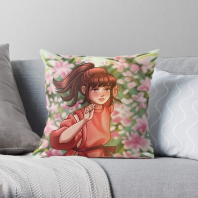 Field Of Flowers Throw Pillow