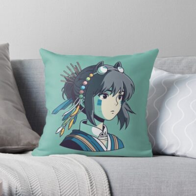 Studio Ghibli Princess Mononoke Throw Pillow