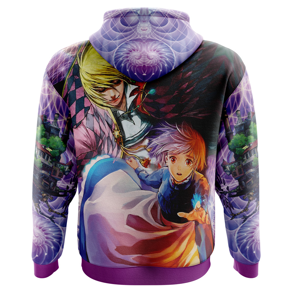 Studio Ghibli Howl's Moving Castle 3D Hoodie - Image 3