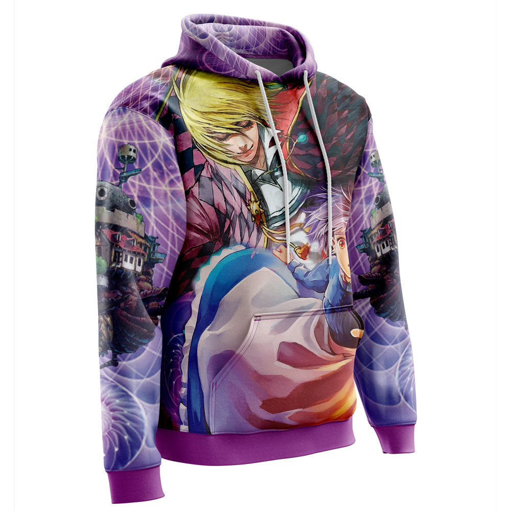 Studio Ghibli Howl's Moving Castle 3D Hoodie - Image 2
