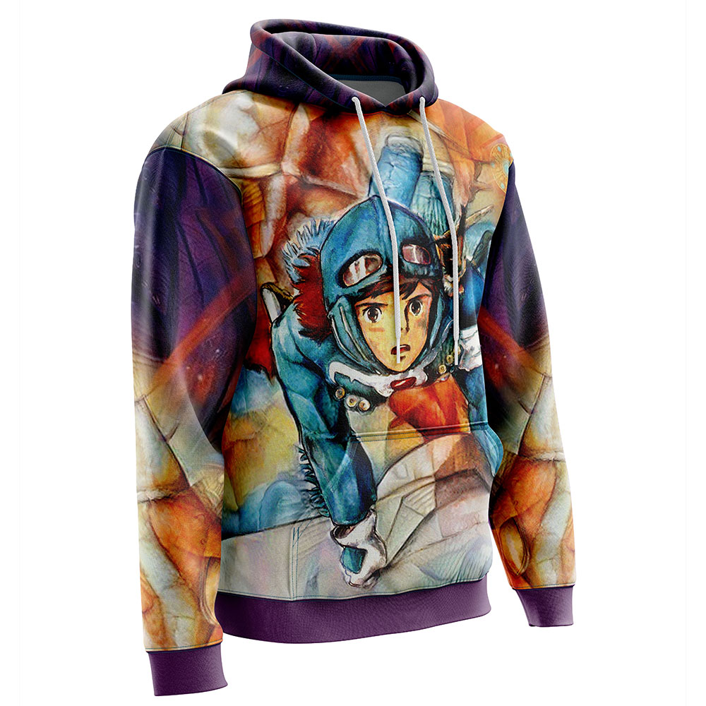 Studio Ghibli Nausicaa Of The Valley Of The Wind 3D Hoodie - Image 2