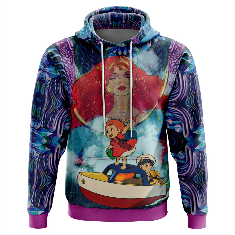 Studio Ghibli Ponyo Anime 3D Hoodie