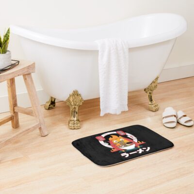 Alternative view of Spicy Calcifer Studio Ghibli Bath Mat