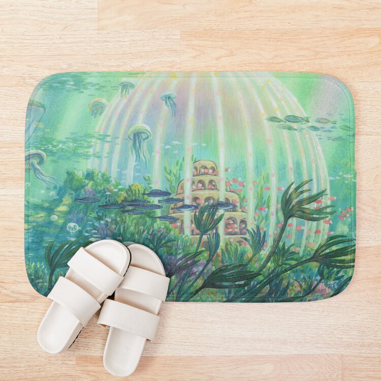 Ponyo Painting Anime Underwater Bath Mat - Image 3