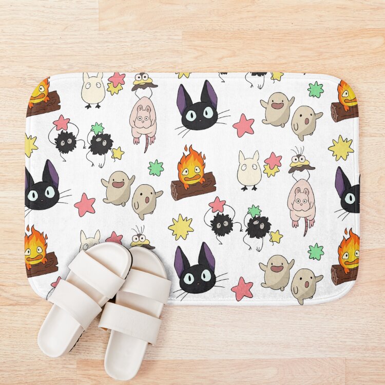 Cute Ghibli Design Pack Fanart Bath Mat - Image 3