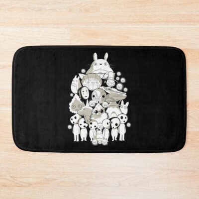 Studio Ghibli White design Bath Mat