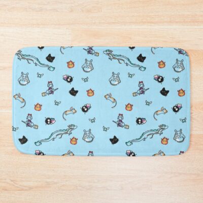 Ghibli Pattern Bath Mat