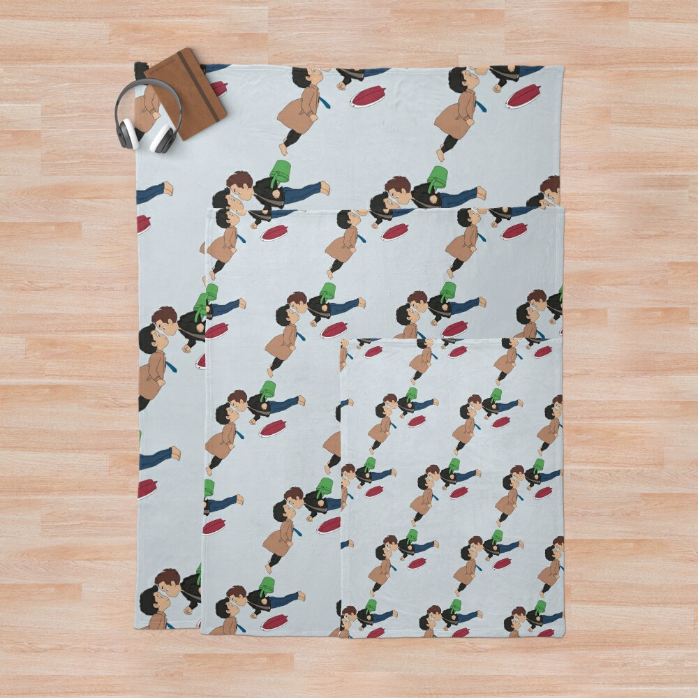 Studio Ghibli Ponyo Sosuke & Ponyo Throw Blanket - Image 3