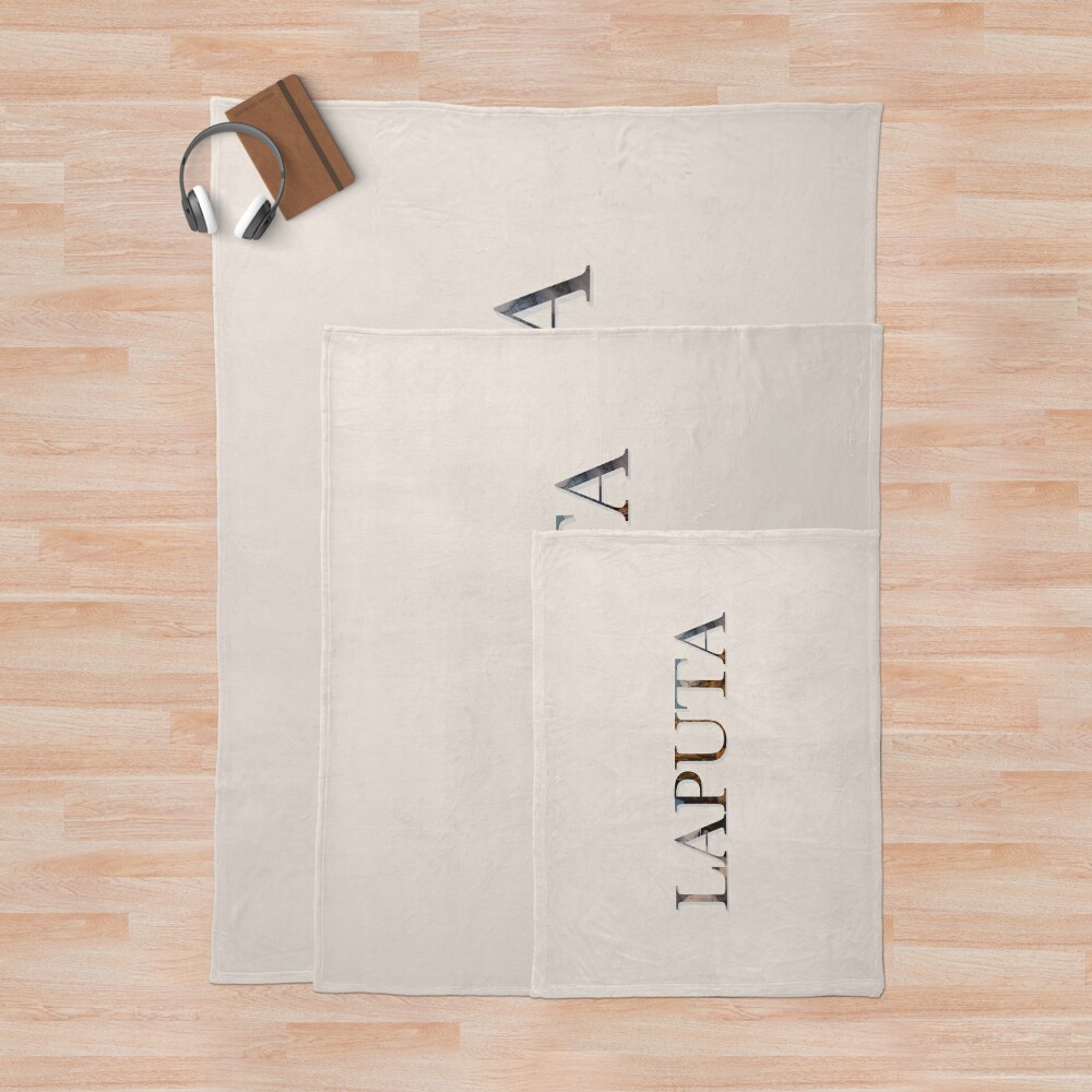 Studio Ghibli Laputa Castle In The Sky Movie Art Throw Blanket - Image 3