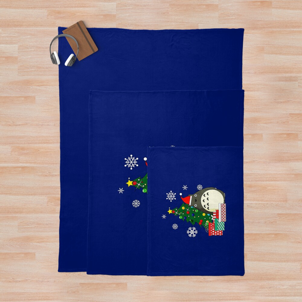 Studio Ghibli My Neighbor Totoro Christmas Throw Blanket - Image 3