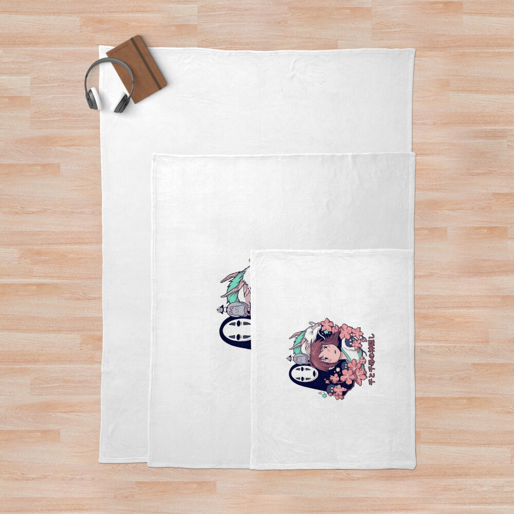 Studio Ghibli Spirited Away Characters Throw Blanket - Image 3