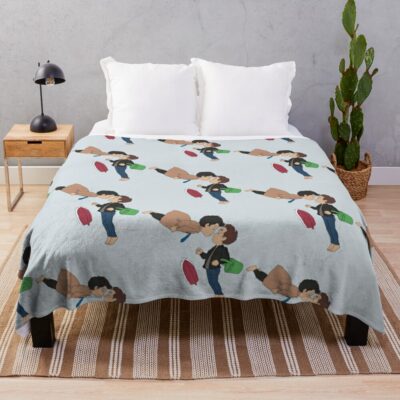 Studio Ghibli Ponyo Sosuke & Ponyo Throw Blanket