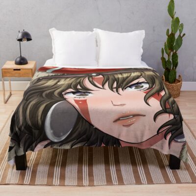 Studio Ghibli Princess Mononoke Character Throw Blanket