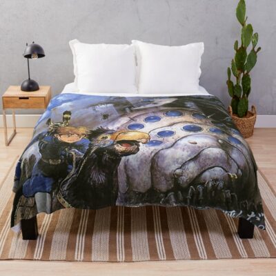 Studio Ghibli Nausicaä Of The Valley Of The Wind Vintage Throw Blanket