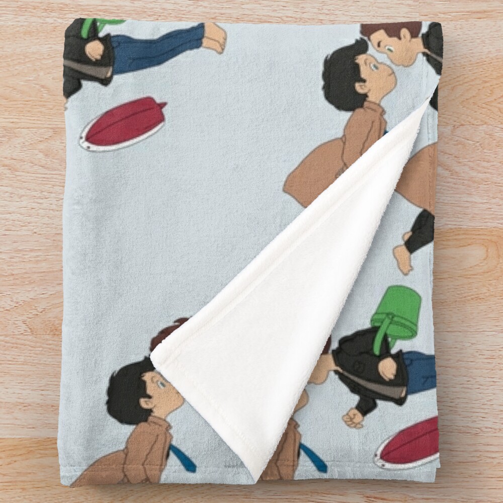 Studio Ghibli Ponyo Sosuke & Ponyo Throw Blanket - Image 2