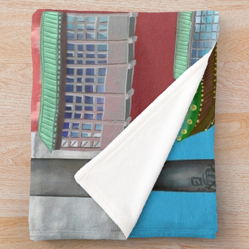 Studio Ghibli Spirited Away The Bathhouse Throw Blanket - Image 2