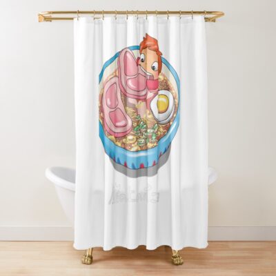 Ponyos Anime Designs T-shirt Essential Shower Curtain