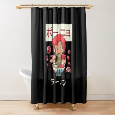Ponyo Ramen Shower Curtain