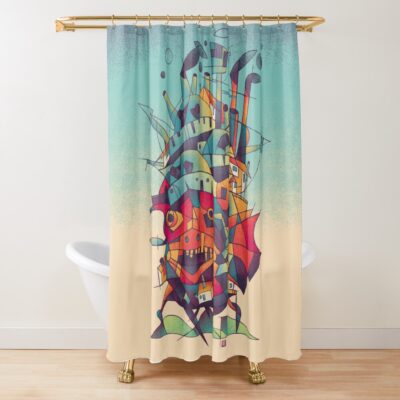 Moving Castle Shower Curtain