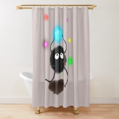 Spirited Away Susuwatari Shower Curtain