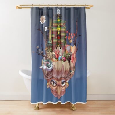 Spirited Away Fanart Shower Curtain