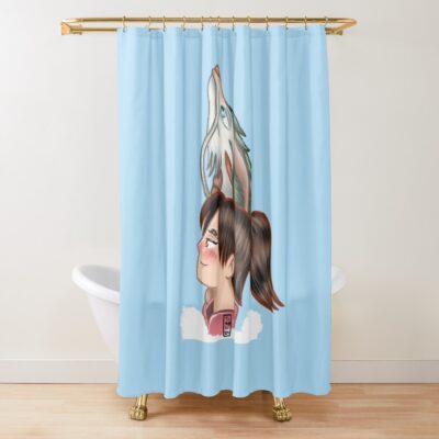 Spirited Away Fan Art Shower Curtain